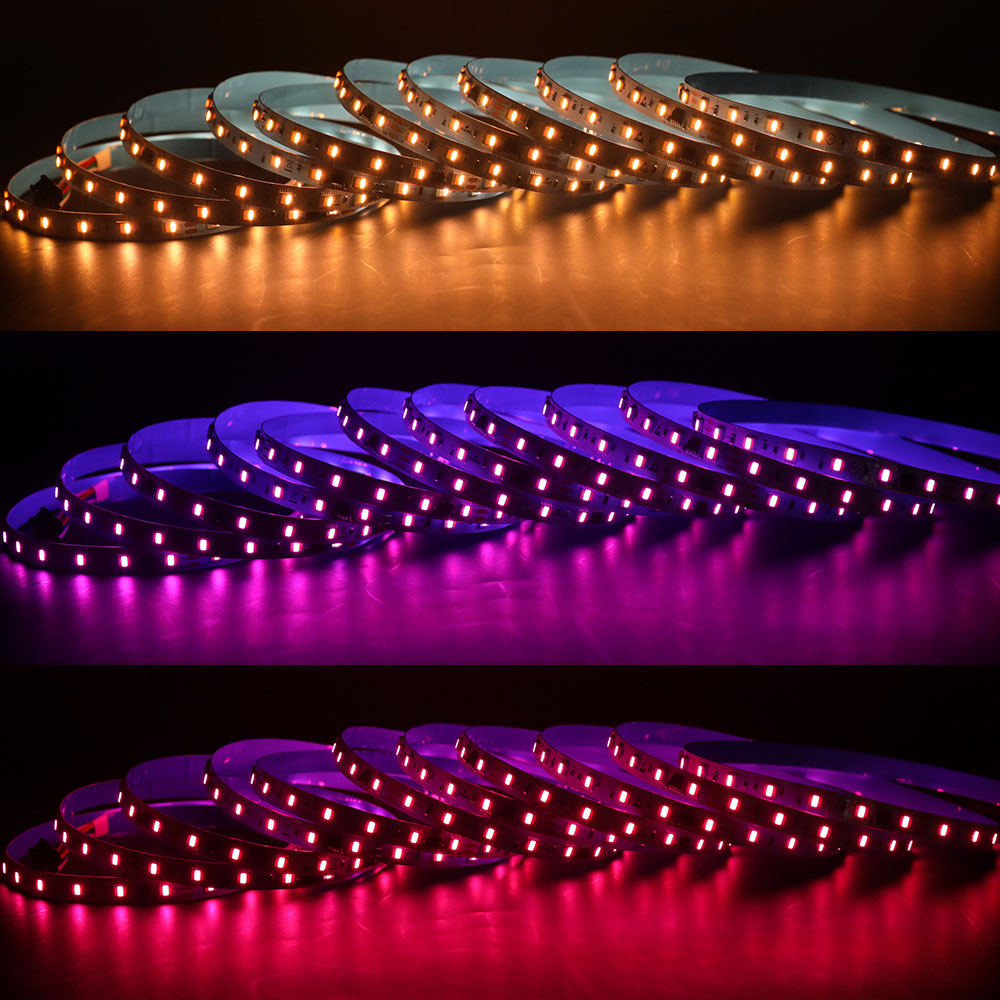TM1906 Addressable RGBCCT 5in1 Color Chasing LED Strip Lights TM1906 Addressable RGBCCT 5in1 Color Chasing LED Strip Lights